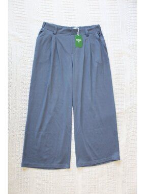 NWT Halara wide legs Flex Hight Waisted Grisaille Pants Size XL waffle Casual